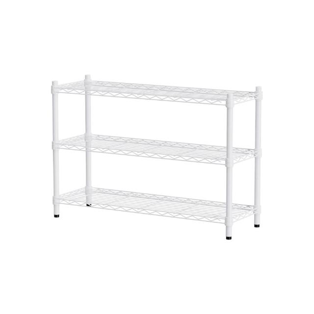【dayneeds 日需百備】輕型 90x30x60公分烤漆三層架(鐵力士架/收納層架/鞋架/展示架/層架/鐵架)