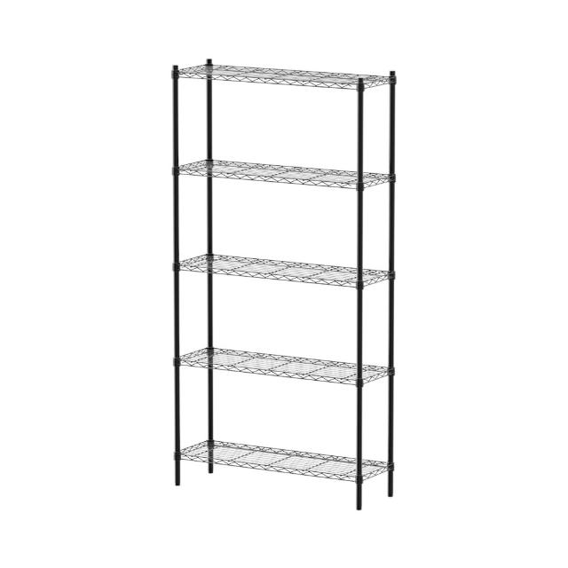 【dayneeds 日需百備】輕型 90x30x180公分烤漆五層架(鐵力士架/收納層架/鞋架/展示架/層架/鐵架)