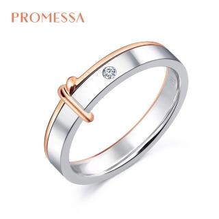 【點睛品】Promessa 同心結 18K金鑽石結婚戒指-女戒(林宥嘉夫妻代言款)