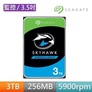 【SEAGATE 希捷】監控鷹 SkyHawk 3TB 3.5吋 5400轉 SATAⅢ 監控硬碟(ST3000VX009)