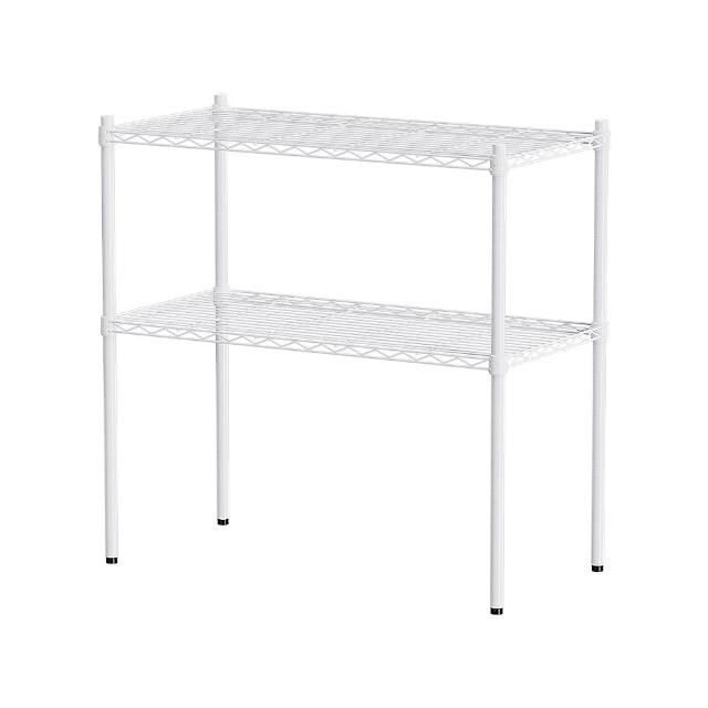 【dayneeds 日需百備】輕型 90x45x90公分烤漆二層架(鐵力士架/收納層架/鞋架/展示架/層架/鐵架)