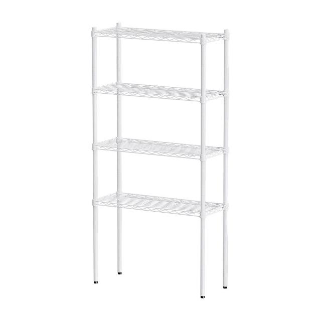 【dayneeds 日需百備】輕型 76x30x150公分烤漆四層架(鐵力士架/收納層架/鞋架/展示架/層架/鐵架)