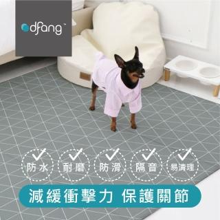 【dfang迪邦】韓國寵物降溫遊戲地墊-現代三角(耐刮靜音)
