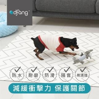 【dfang迪邦】韓國寵物降溫遊戲地墊-白色格調(耐刮靜音)