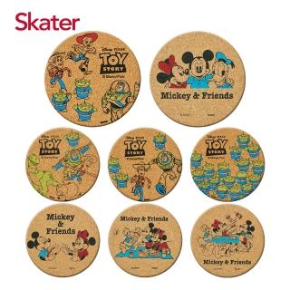 【Skater】軟木塞杯墊4入組(玩具總動員+米奇)