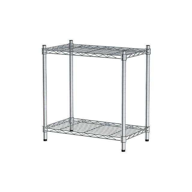 【dayneeds 日需百備】輕型 60x35x60公分二層波浪架 三色可選(鐵力士架/收納層架/鞋架/展示架/層架/鐵架)