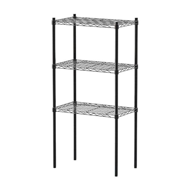 【dayneeds 日需百備】輕型 60x35x120公分三層波浪架 三色可選(鐵力士架/收納層架/鞋架/展示架/層架/鐵架)