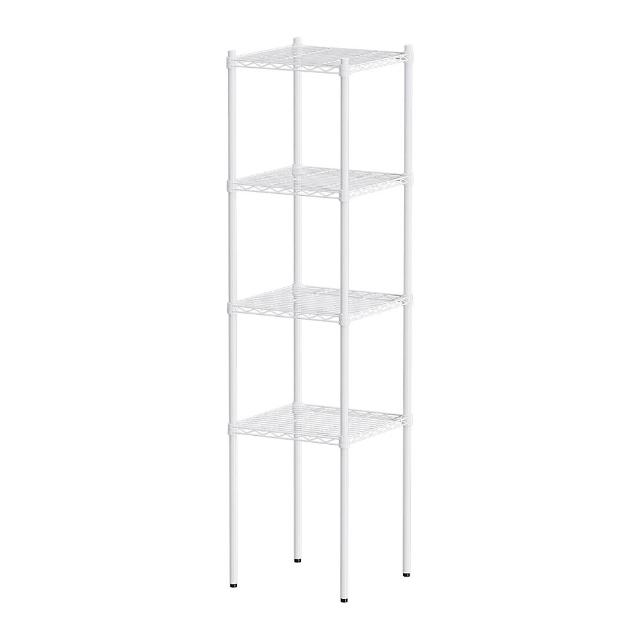 【dayneeds 日需百備】輕型 45x45x180公分烤漆四層架(鐵力士架/收納層架/鞋架/展示架/層架/鐵架)