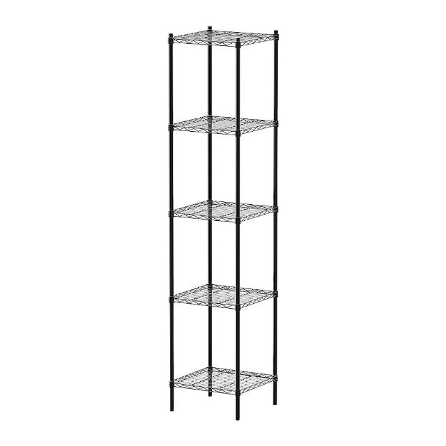 【dayneeds 日需百備】輕型 45x45x210公分烤漆五層架(鐵力士架/收納層架/鞋架/展示架/層架/鐵架)