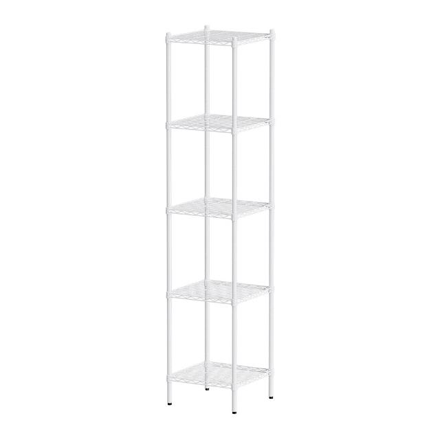 【dayneeds 日需百備】輕型 45x45x210公分烤漆五層架(鐵力士架/收納層架/鞋架/展示架/層架/鐵架)