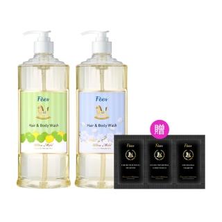【Fees 法緻】嬰兒柔護洗髮沐浴精600ml 2入組