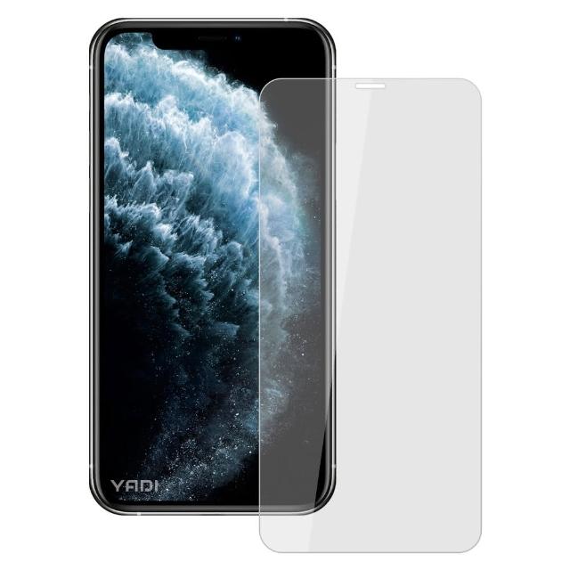 【YADI】蘋果 Apple iPhone 11 Pro Max/6.5吋(平面透明手機玻璃保護貼/鋼化膜/內縮/全膠)