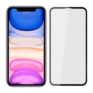 【YADI】蘋果 Apple iPhone 11/6.1吋(3D曲面/滿版全膠/鋼化玻璃保護貼膜-黑)