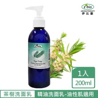 【ebio 伊比歐】茶樹精油抗油洗面乳200ml(一般&油性)