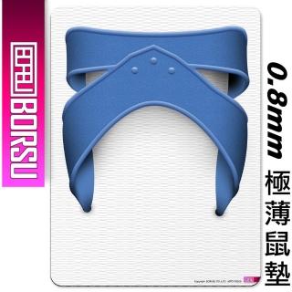 【BORSU】極薄鼠墊_FUNNY_台灣藍白拖(台灣製 滑鼠墊 耐用 個性)