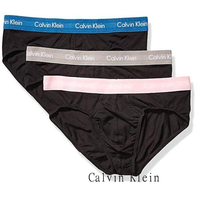 【Calvin Klein】2019男時尚褲頭黑色三角內著混搭3件組-網(預購)