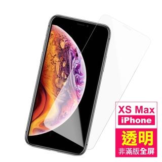 iPhone XSMax 高清透明非滿版9H玻璃鋼化膜手機保護貼(XSMax鋼化膜 XSMax保護貼)