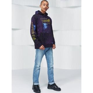 【LEVIS】X 星際大戰限量聯名 男款 上寬下窄 / 501 Taper 排釦牛仔褲 / 淺藍刷白
