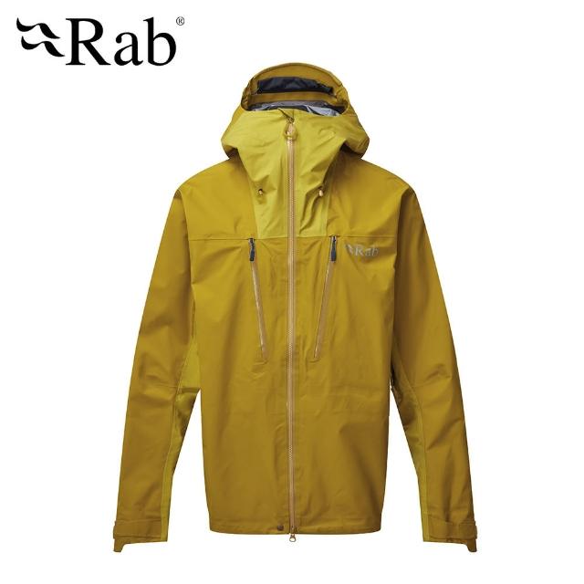 RAB【RAB】Muztag GTX Jacket 防水透氣連帽外套 男款 深硫磺 #QWQ38(高透氣連帽防水外套)