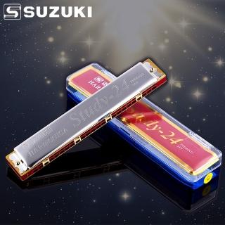 【美佳音樂】SUZUKI Study-24 鈴木 24孔 複音口琴-#C調(口琴)