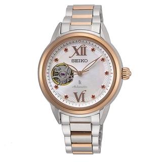 【SEIKO 精工】LUKIA珍珠母貝藍寶石限量碗錶33.9mm(SSA792J1/4R38-01W0G)