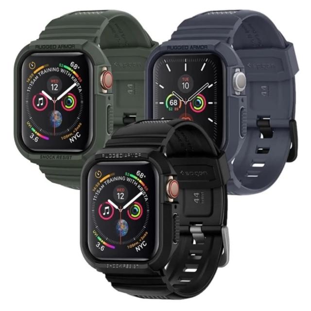 【Spigen】Apple Watch Series 6/5/4/SE Rugged Armor Pro-防摔保護殼專業版(SGP 三色 44mm)