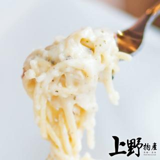 【上野物產】薩莫里白醬玉米義大利麵 x24包(300g土10%/包 鐵板麵)