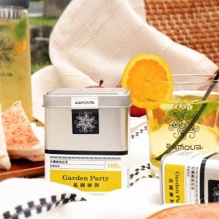 【samova 歐洲時尚茶飲】有機蘋果花茶/水果茶/無咖啡因/Garden Party 花園派對(Tea Tin Mini系列/100g)
