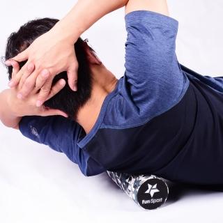 【Fun Sport】小黑豹-肌筋膜滾軸+滾筒+立舒樂花生球-送帆布袋(滾輪 滾筒 按摩 花生球)