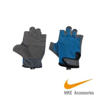 【NIKE 耐吉】手套 MEN S ESSENTIAL FITNESS 男用 運動 健身 訓練 藍黑 N0000003488