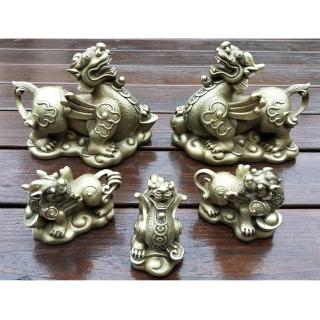 【開運陶源】雕塑大師羅廣維 原作限量36組銅雕(貴氣貔貅全家福5件組)