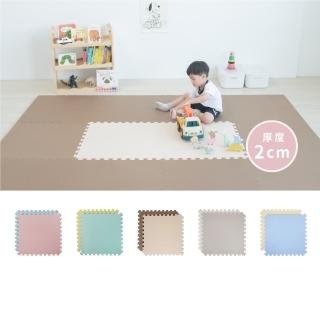 【Pato.Pato】嬰幼兒專用地墊6包36片／60ｘ60ｘ2cm雙色巧拼／4款任選(附贈72條邊條)