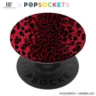 【Richmond&Finch】聯名 PopSockets 泡泡騷二代 PopGrip 美國 No.1 時尚手機支架-紅色豹紋