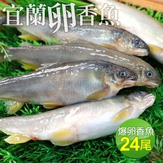 【優鮮配】宜蘭大尺寸爆卵香魚24尾組(12尾/盒 共2盒)