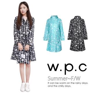 【w.p.c】甜美花朵款。時尚雨衣/風衣 R1026(2色任選)