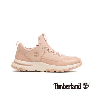 【Timberland】女款淺粉色磨砂革運動鞋(A22RM662)