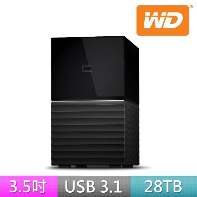 【WD 威騰】My Book Duo 28TB 3.5吋USB3.1雙硬碟儲存(14TBx2)