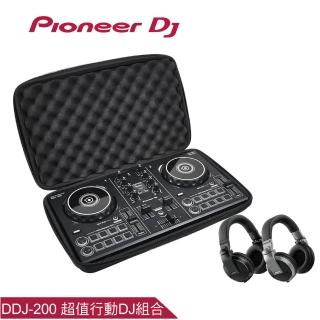 【Pioneer DJ】DDJ-200控制器+攜行袋+HDJ-X5超值行動組(超值行動DJ組)