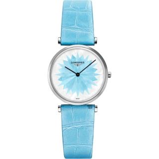 【LONGINES 浪琴】La Grande 新嘉嵐粉彩系列女錶-藍/29mm(L45124032)