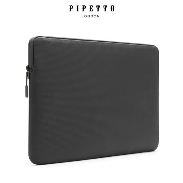 【Pipetto】MacBook 13吋 Ultra Lite Sleeve 鑽石紋防撕裂布電腦包-黑色(電腦包)