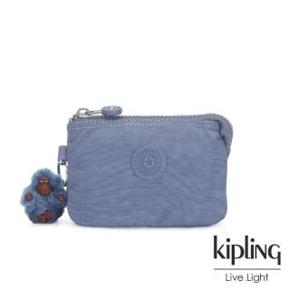 【KIPLING】氣質粉嫩藍雙層配件包-CREATIVITY N
