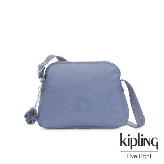【KIPLING】氣質粉嫩藍隨身斜背包-DIEP