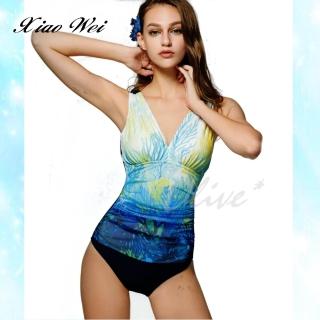 【小薇的店】時尚機能型三角連身泳裝(NO.A82620-2L加大碼)