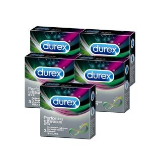 【Durex杜蕾斯】飆風碼3入保險套(5盒組)