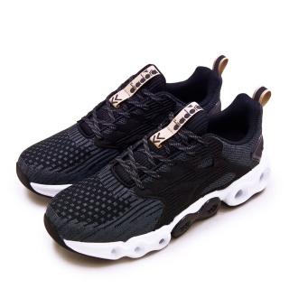 【DIADORA】男 迪亞多那 專業輕量編織寬楦慢跑鞋 水晶坦克系列(黑灰 71112)