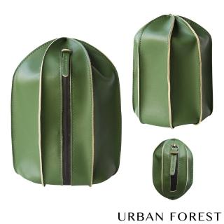 【URBAN FOREST 都市之森】仙人掌-洗漱包/盥洗包 大中小3件組(苔癬綠)