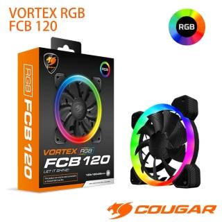 【COUGAR 美洲獅】VORTEX 三向環狀RGB FCB 120  散熱風扇(極靜音的運轉聲響/單入)