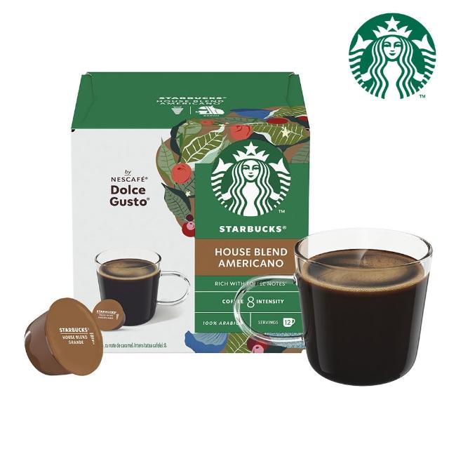 【NESCAFE Dolce Gusto】STARBUCKS 星巴克咖啡膠囊12顆/盒(口味任選;閒庭/家常美式/哥倫比亞/濃縮/派克)