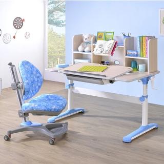 【SingBee 欣美】DIY非凡成長U桌+120桌上書架+138卓越椅(兒童書桌椅/成長桌椅組/可調式升降桌/台灣製)