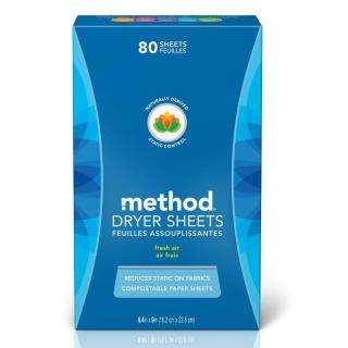 【method 美則】香氛柔軟烘衣片-清新(80入)